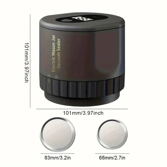 VACUPRESS™ - Advanced Electric Vacuum Sealer for Mason Jars & Fresh Food Storage