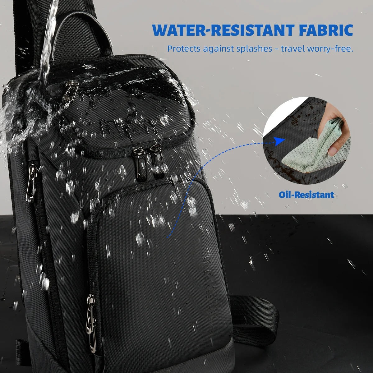 VAULTPACK™- Anti-Theft Crossbody Sling with USB Charging