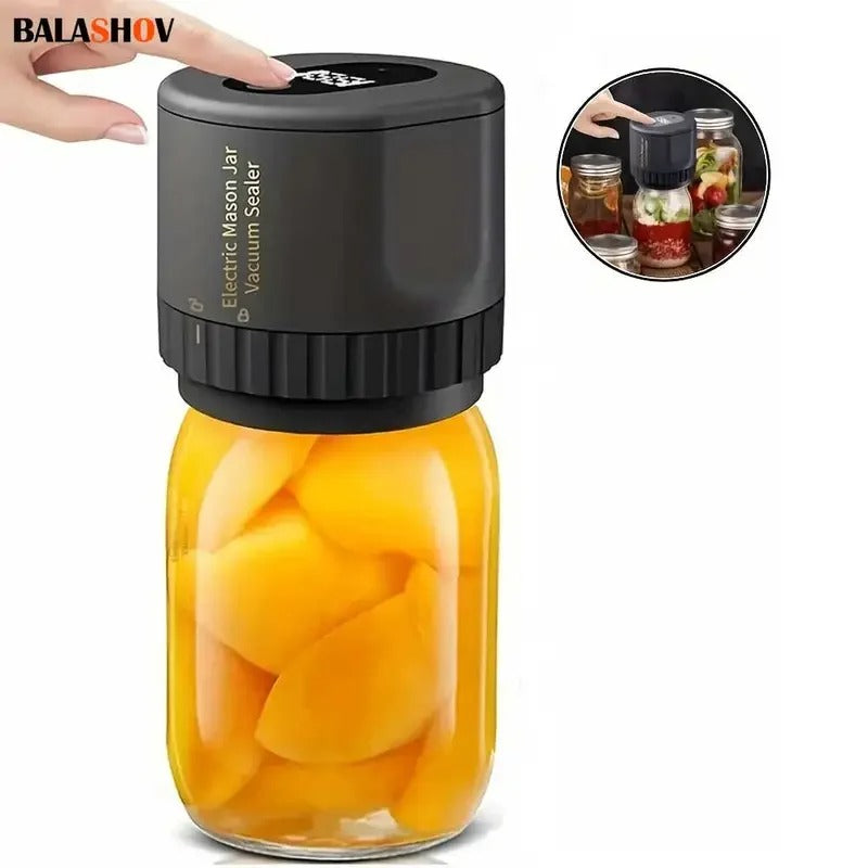 VACUPRESS™ -Cordless Electric Vacuum Sealer for Mason Jars & Fresh Food Storage