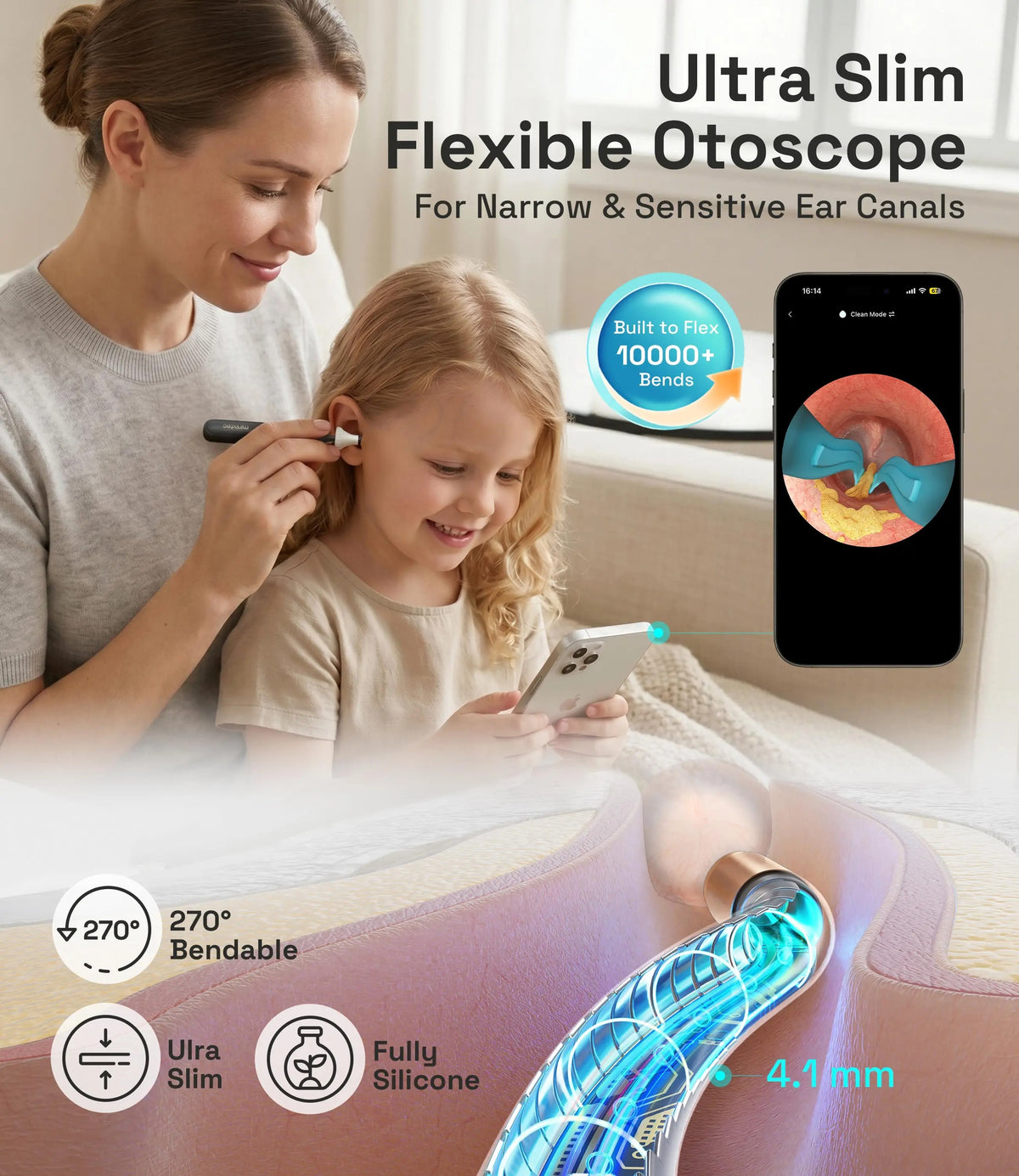 EARSCOPE™- Waterproof Visual Ear Wax Removal Kit with Camera