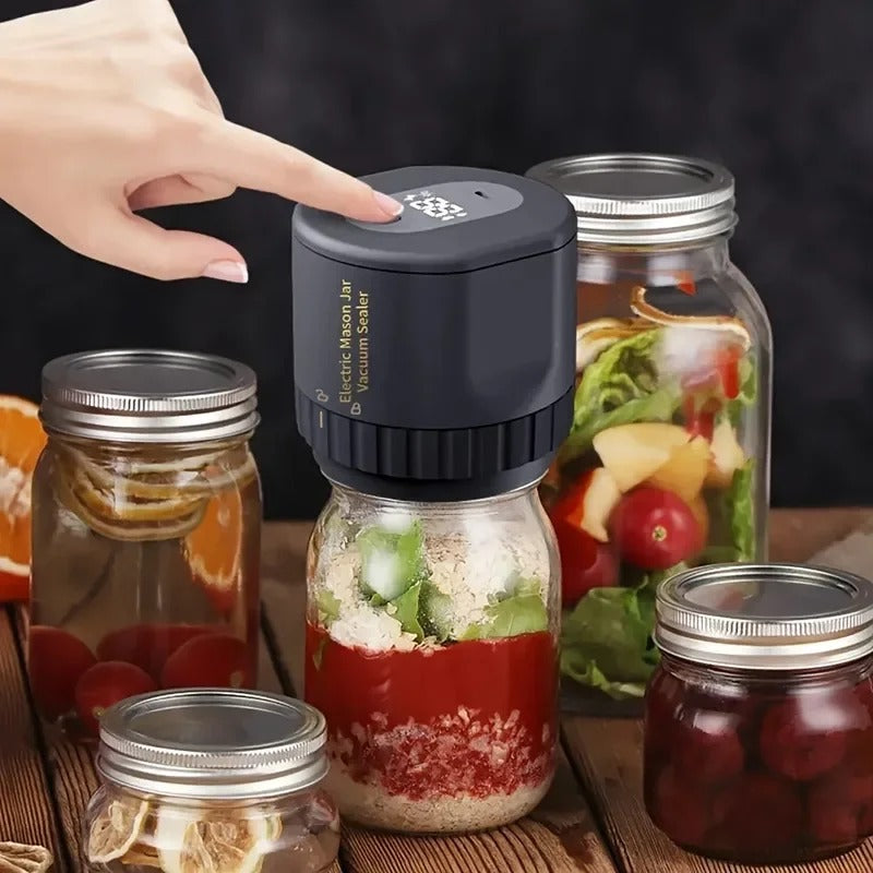 VACUPRESS™ -Cordless Electric Vacuum Sealer for Mason Jars & Fresh Food Storage