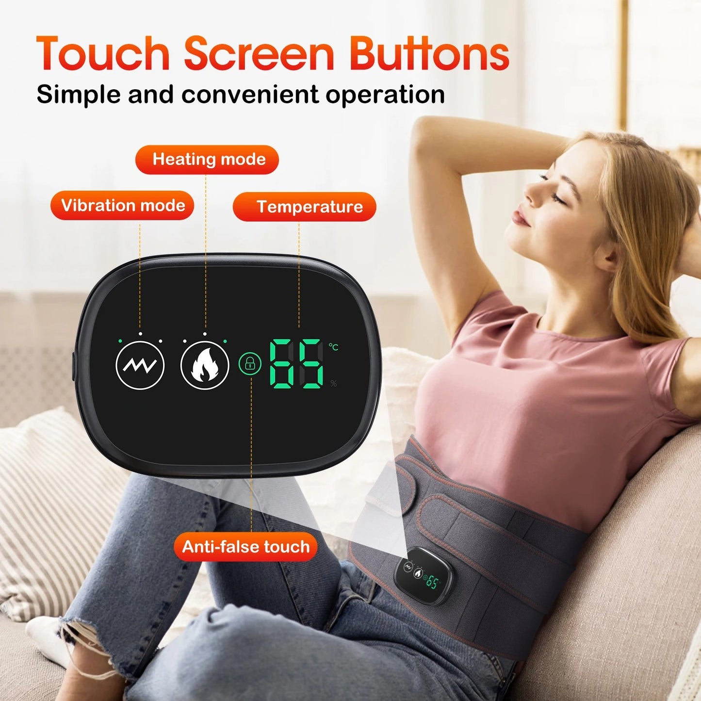 HEATCORE™ - Cordless Heated Vibration Belt for Lower Back Pain Relief & Lumbar Support