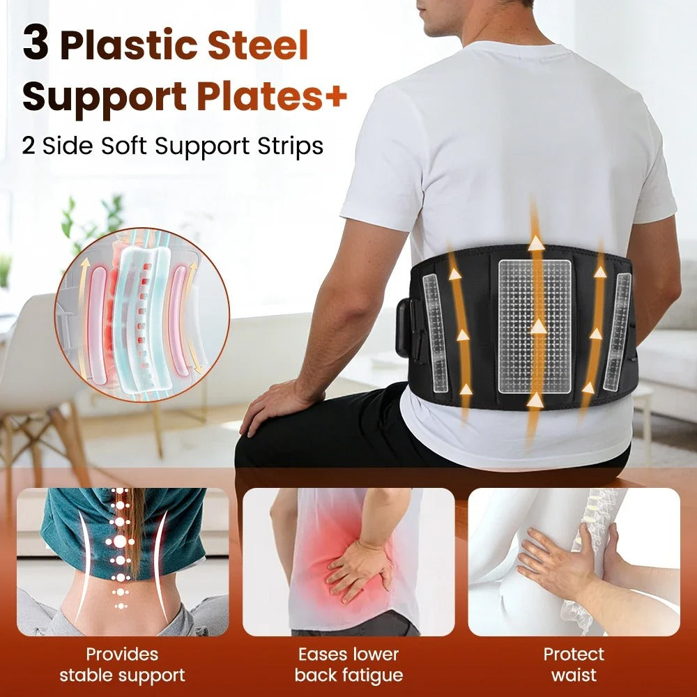 HEATCORE™ - Cordless Heated Vibration Belt for Lower Back Pain Relief & Lumbar Support