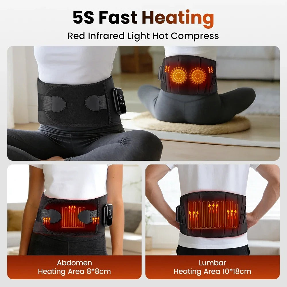 HEATCORE™ - Cordless Heated Vibration Belt for Lower Back Pain Relief & Lumbar Support