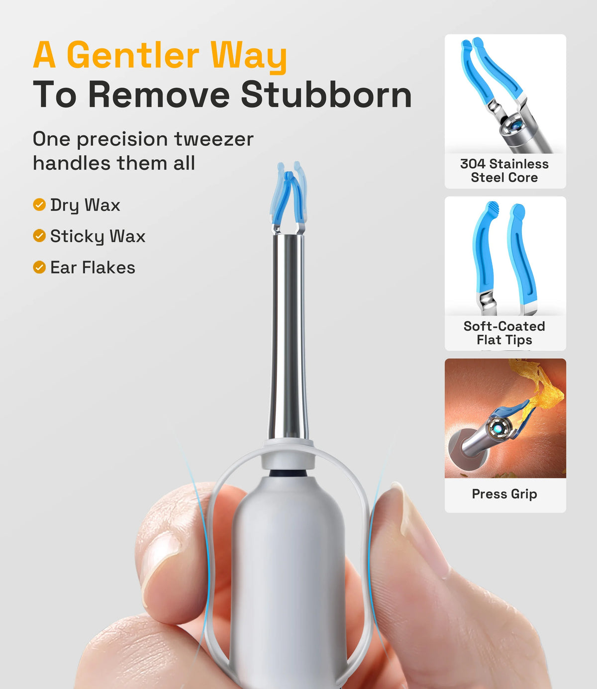 EARSCOPE™- Waterproof Visual Ear Wax Removal Kit with Camera